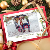 メリークリスマスフォト植物樹の緑 シーズンカード