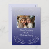 メリークリスマスフォト植物祭日はがき シーズンポストカード (正面/裏面)