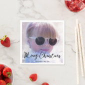 メリークリスマスフォト紙ナプキンス スタンダードカクテルナプキン (インサイチュ)