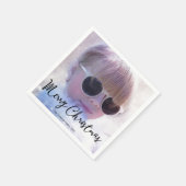 メリークリスマスフォト紙ナプキンス スタンダードカクテルナプキン (角)