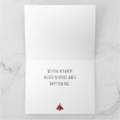 メリークリスマスフォト金ゴールドツリー カード (内部)