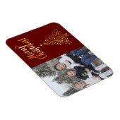 メリークリスマスフォト金ゴールドツリー マグネット (右側)