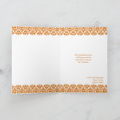 メリークリスマスフォト金ゴールド折りグリーティングカード シーズンカード (内部)