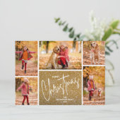 メリークリスマスフォト金ゴールド シーズンカード (スタンド正面)