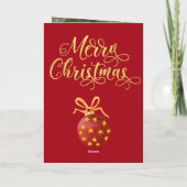 メリークリスマスフォト4ページのカード シーズンカード (裏面)