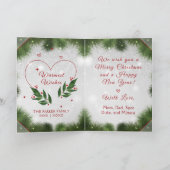 メリークリスマスフォト4ページのカード シーズンカード (内部)