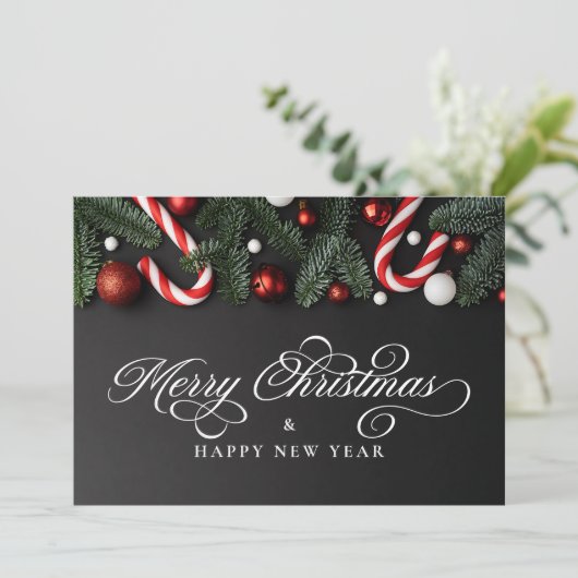 メリークリスマスフォト&メッセーモダンジ シーズンカード (スタンド正面)