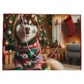 メリークリスマスフォト ラージペーパーバッグ (裏面)