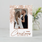 メリークリスマスフォト 箔シーズンカード (立ち正面)