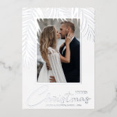 メリークリスマスフォト 箔シーズンカード (正面)