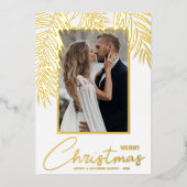 メリークリスマスフォト 箔シーズンカード (正面)