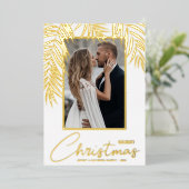 メリークリスマスフォト 箔シーズンカード (立ち正面)