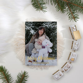 メリークリスマスフォト 箔シーズンカード