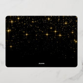 メリークリスマスフォトGREETING金ゴールド 箔シーズンカード (裏面)