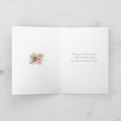 メリークリスマスフォレカスタムストの写真/名前 シーズンカード (内部)