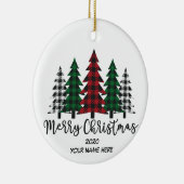 メリークリスマスフォレストセラミックオーナメント セラミックオーナメント (右)