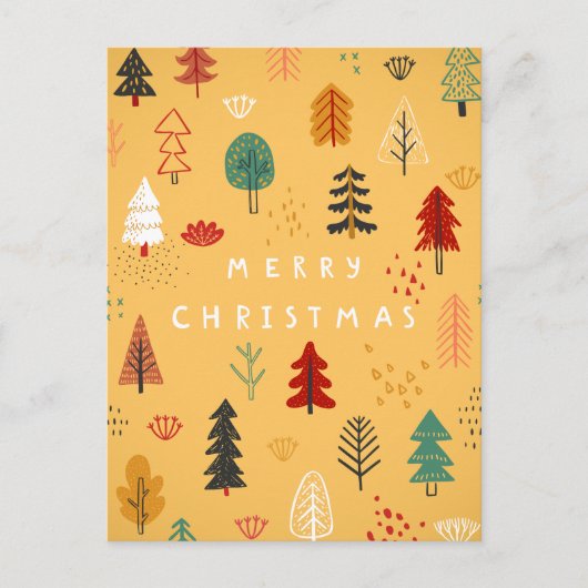 メリークリスマスフォレスト – フェスティバルの森 シーズンポストカード (正面)