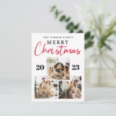 メリークリスマスフォーフォトコラージュ シーズンカード (スタンド正面)