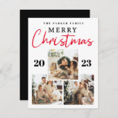 メリークリスマスフォーフォトコラージュ シーズンカード (正面/裏面)