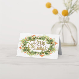 メリークリスマスフォールディング座席表 プレイスカード