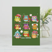 メリークリスマスフクロウの願い シーズンカード (スタンド正面)