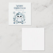 メリークリスマスフクロウ エンクロージャーカード (正面/裏面)