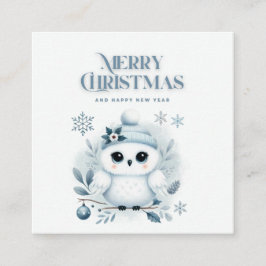 メリークリスマスフクロウ エンクロージャーカード