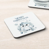 メリークリスマスフクロウ コースター (左側)