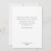 メリークリスマスフクロウ シーズンカード (裏面)