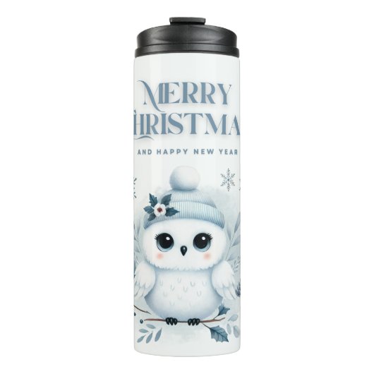 メリークリスマスフクロウ タンブラー (正面)