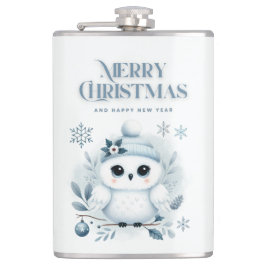 メリークリスマスフクロウ フラスク