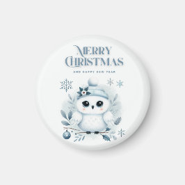 メリークリスマスフクロウ マグネット
