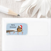 メリークリスマスフクロウ ラベル (インサイチュ)