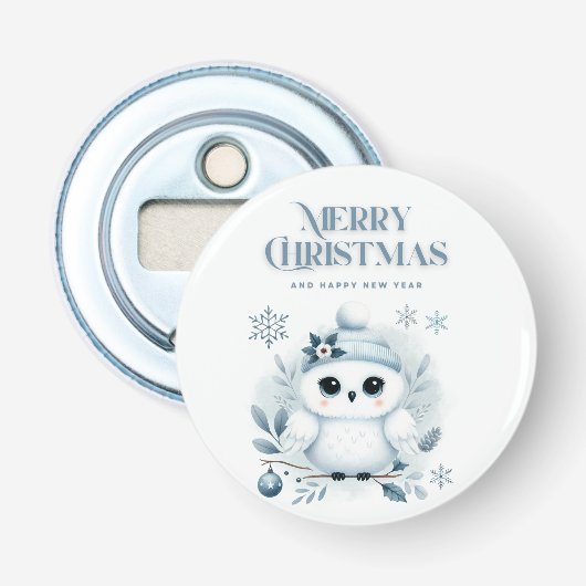 メリークリスマスフクロウ 栓抜き (正面)