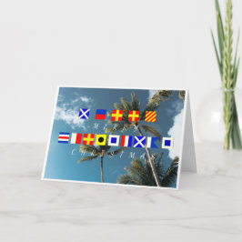 メリークリスマスフラッグ カード