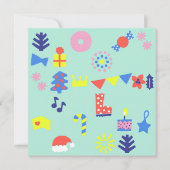 メリークリスマスフラットノートカード ノートカード (正面)