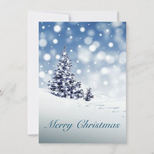 メリークリスマスフラットホリデーカード シーズンカード (正面)