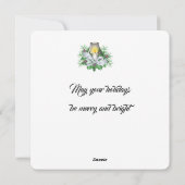 メリークリスマスフラットホリデーカード シーズンカード (裏面)