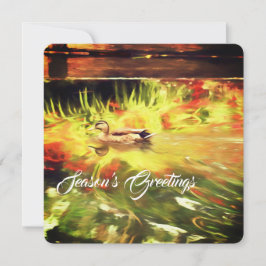 メリークリスマスフラットホリデーカード シーズンカード