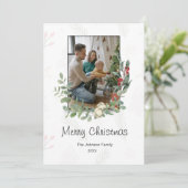 メリークリスマスフラットホリデーカード シーズンカード (スタンド正面)