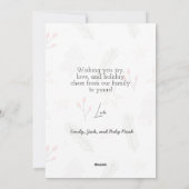 メリークリスマスフラットホリデーカード シーズンカード (裏面)