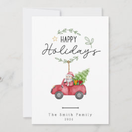 メリークリスマスフラットホリデーカード シーズンカード