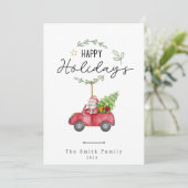 メリークリスマスフラットホリデーカード シーズンカード (スタンド正面)