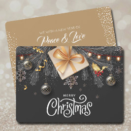 メリークリスマスフラット シーズンカード