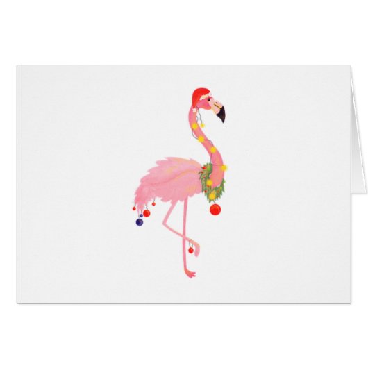 メリークリスマスフラミンゴサンタハット (正面横)