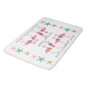 メリークリスマスフラミンゴ星魚の装飾 バスマット (アングル)