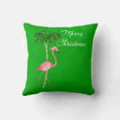 メリークリスマスフラミンゴ クッション (裏面)