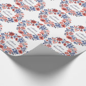 メリークリスマスフラワーサイクル ラッピングペーパー (角)