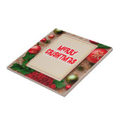 メリークリスマスフラワーリース タイル (側面)