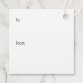 メリークリスマスフランスのブルドッグスサンタハット フェイバータグ (裏面)